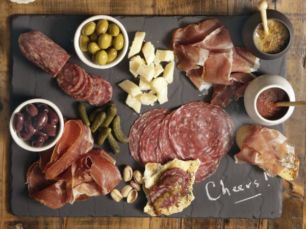 Charcuterie Platter with a Mustard Party
